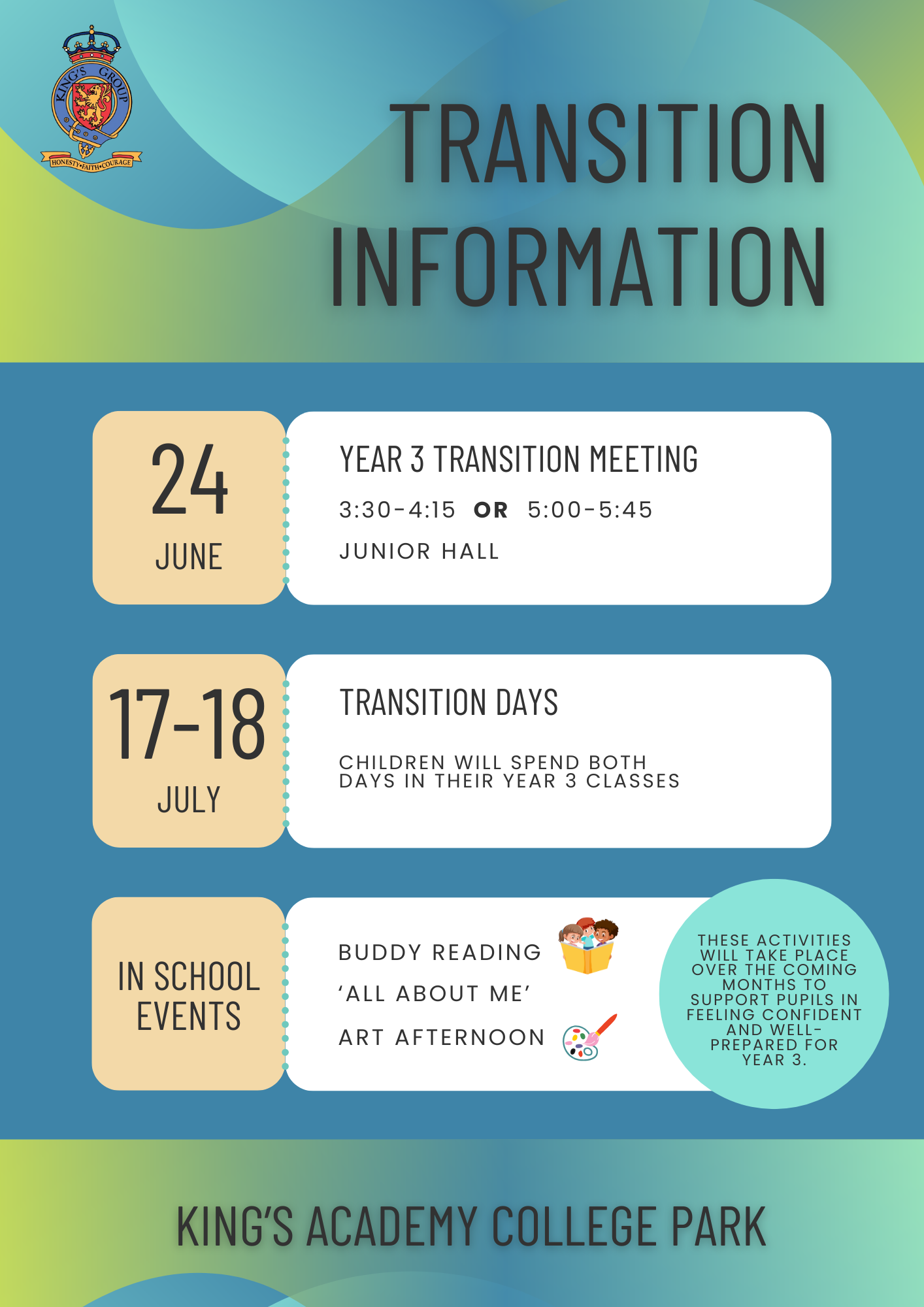 Year 3 transition information