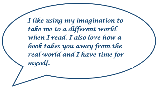 student quote about reading