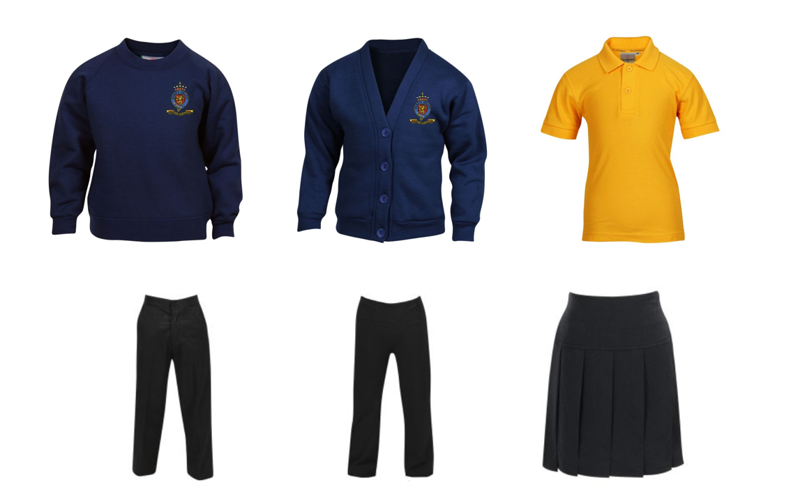 image of our school uniform items