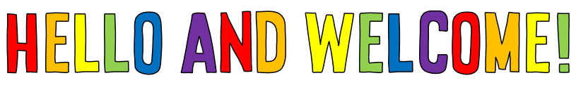 Hello and Welcome text